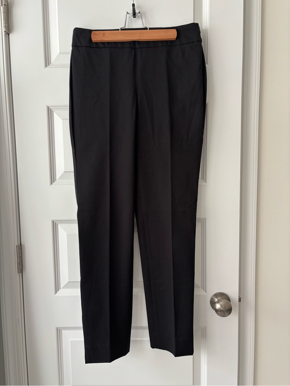 Talbots Chatham Slim Ankle Straight Leg Pants Black Size 4